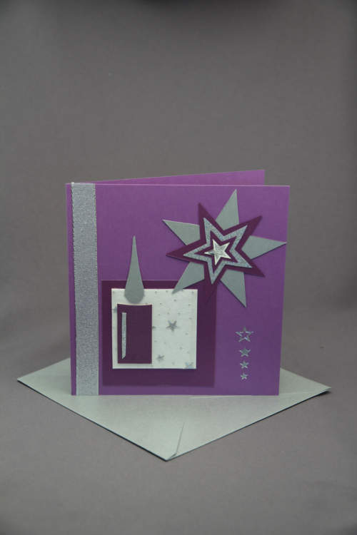 Weihnachtskarte selbstgemacht